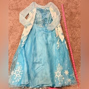 Disney Elsa Deluxe Costume Frozen Dress Size S/P(4-6X)